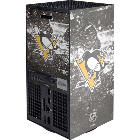 NHL Pittsburgh Penguins Frozen XBox Series X Digital Edition Console Skin